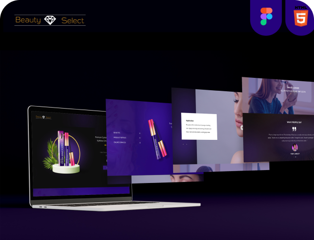 Beauty Select Website UI/UX Design by Swati Gondaliya